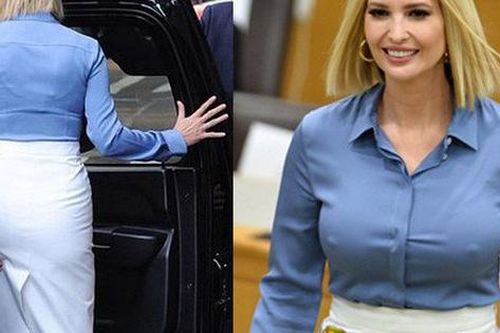 Sự thật về hình ảnh ái nữ Tổng thống Donald Trump mặc áo để lộ đầu ngực gây tranh cãi