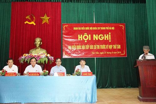 Cử tri Chương Mỹ kiến nghị các vấn đề dân sinh