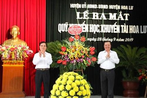 Ra mắt Quỹ khuyến học, khuyến tài Hoa Lư