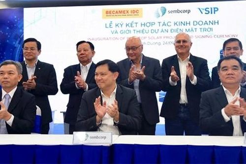VSIP, Becamex và Sembcorp ra mắt giải pháp năng lượng bền vững