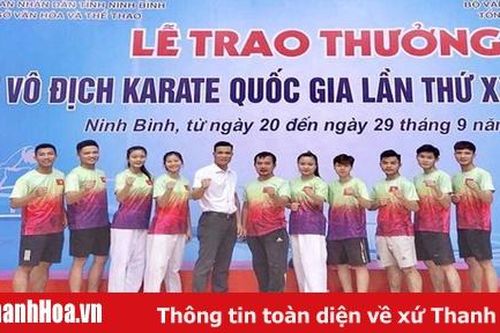Thanh Hóa giành 1 HCV, 3 HCB, 1 HCĐ tại giải vô địch karate quốc gia 2019