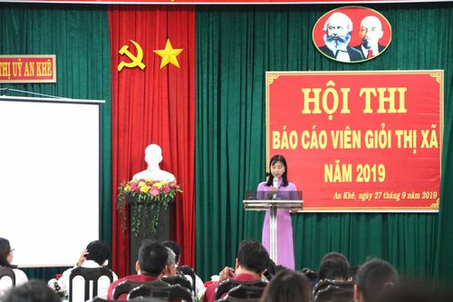 An Khê: 15 thí sinh thi báo cáo viên giỏi năm 2019
