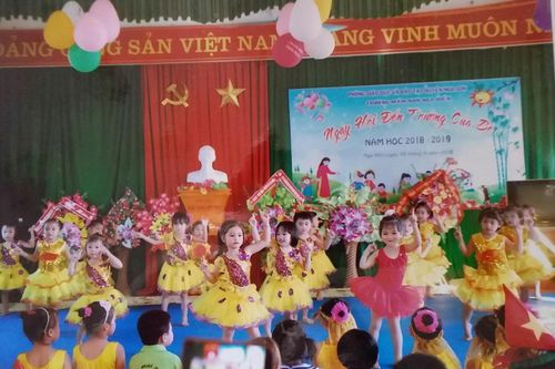 Trường Mầm non Nga Điền chú trọng nâng cao chất lượng chăm sóc, giáo dục trẻ