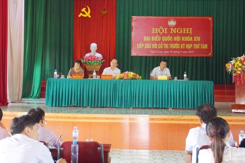 Cử tri huyện Nghi Lộc đề nghị niêm yết công khai mức giá đền bù trong giải phóng mặt bằng