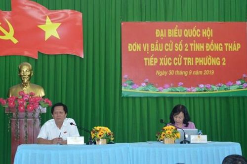 Đại biểu Quốc hội đơn vị số 2 tiếp xúc cử tri huyện Thanh Bình và TP.Cao Lãnh