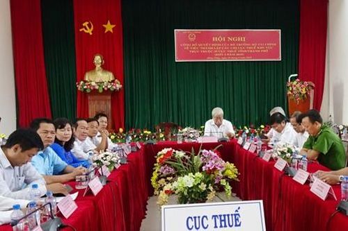 Công bố quyết định thành lập các Chi cục Thuế khu vực