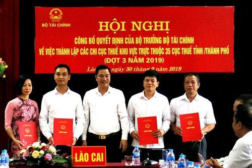 Thành lập Chi cục Thuế khu vực Bắc Hà - Si Ma Cai