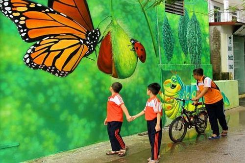 Ngỡ ngàng với những bức bích họa tuyệt đẹp tại làng Chử Xá, Hà Nội