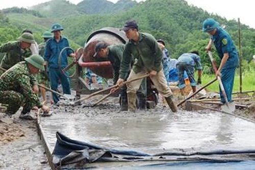 Lực lượng vũ trang tỉnh Quảng Ninh thiết thực hỗ trợ địa phương xây dựng nông thôn mới