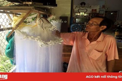 Nghề làm lưới 3 màng ở xã Mỹ Đức