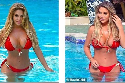 Mỹ nhân ngực 'siêu khủng' gợi cảm 'nảy lửa' với bikini bé xíu
