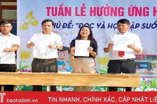 Các địa phương Hà Tĩnh triển khai 'Tuần lễ Học tập suốt đời năm 2019'