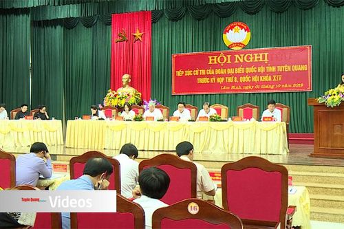 Đoàn ĐBQH tỉnh Tuyên Quang tiếp xúc cử tri huyện Lâm Bình