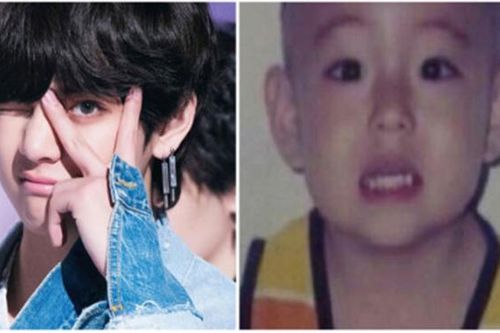 V BTS đang gây bão mạng với những bức ảnh cực 'cute' thời chập chững