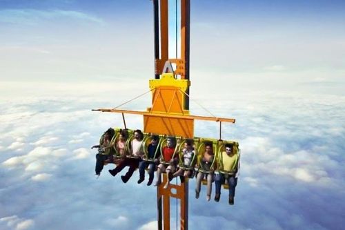 Trò chơi cảm giác mạnh với độ cao gấp đôi tượng Nữ thần Tự do