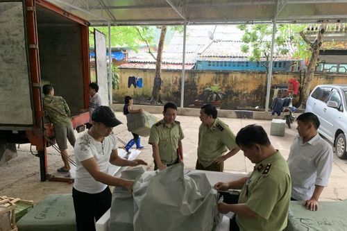 Tạm giữ lô hàng pin điện thoại, camera hành trình do Trung Quốc sản xuất