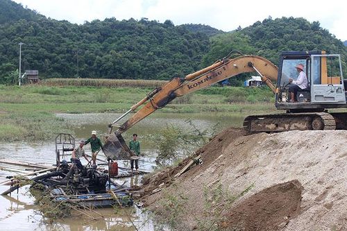Quản lý khai thác cát sỏi còn nhiều hạn chế
