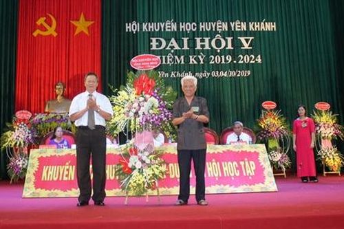 Đại hội đại biểu Hội Khuyến học huyện Yên Khánh lần thứ V