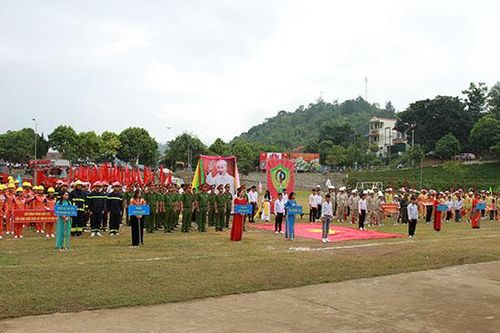 Bắc Yên: Hội thao nghiệp vụ chữa cháy, cứu nạn cứu hộ