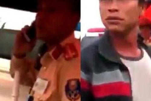 Công an thông tin vụ 'người lạ mặt' hành hung người dân ghi hình tại chốt CSGT