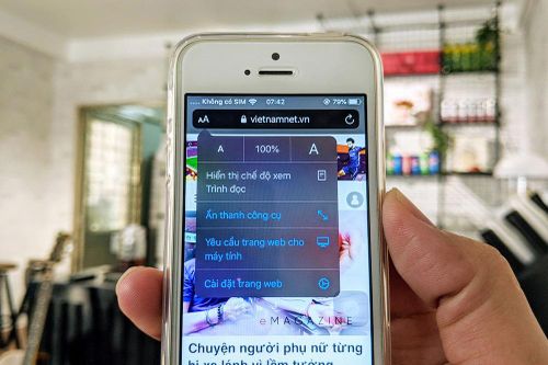 Mẹo ẩn thanh địa chỉ và thanh công cụ khi cuộn trang web trên Safari của iOS 13