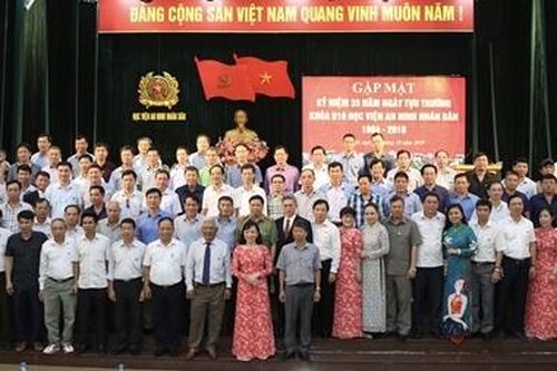 Khóa D16 Học viện An ninh nhân dân kỷ niệm 35 năm ngày tựu trường