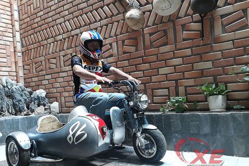 Độc đáo chiếc xe độ 3 bánh mini nhỏ nhất Việt Nam của thợ Bình Thuận