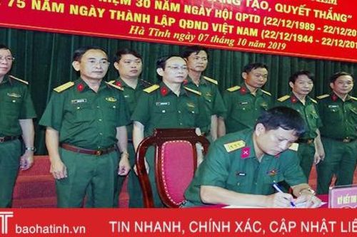 Bộ CHQS Hà Tĩnh phát động thi đua cao điểm '75 ngày hành động sáng tạo, quyết thắng'