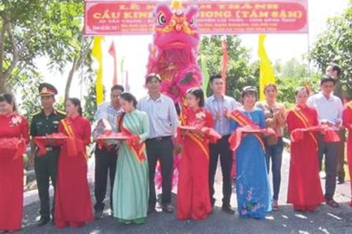 Lai Vung khánh thành 3 cây cầu nông thôn