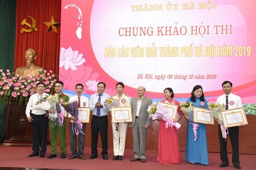 Hội thi báo cáo viên giỏi thành phố Hà Nội năm 2019 thành công tốt đẹp