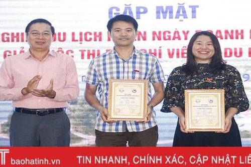 Báo Hà Tĩnh giành giải A Giải Báo chí viết về du lịch Hà Tĩnh năm 2019
