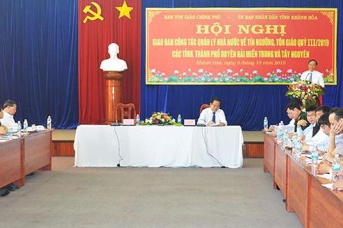Hội nghị công tác quản lý nhà nước về tín ngưỡng, tôn giáo