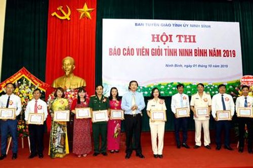 Ghi nhận qua Hội thi Báo cáo viên giỏi cấp tỉnh