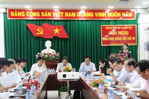 Đảng ủy Khối các cơ quan tỉnh sơ kết công tác xây dựng đảng quý 3