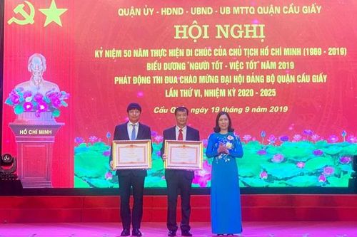 Phong trào 'Người tốt - Việc tốt' tại quận Cầu Giấy: Nêu gương, lấy cái tốt đẩy lùi cái xấu