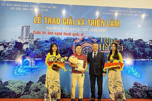 Tác phẩm 'Hà Nội nhìn từ trên cao' đoạt giải Nhất cuộc thi ảnh quốc tế