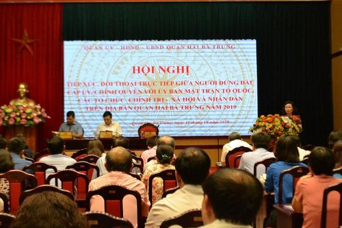 Quận Hai Bà Trưng: Người đứng đầu đối thoại với người dân về 3 lĩnh vực trọng điểm