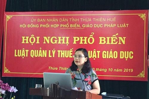 Sở Tư pháp Thừa Thiên Huế phối hợp phổ biến rộng rãi Luật Quản lý thuế