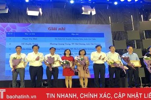 Hà Tĩnh đạt 10 giải tại Cuộc thi 'Tìm hiểu 90 năm lịch sử vẻ vang của Đảng Cộng sản Việt Nam' khu vực phía Bắc