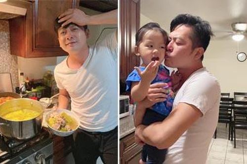 Qua Mỹ định cư, Hoàng Anh được vợ khen là 'người đàn ông của năm' vì ngày càng giỏi bếp núc, nội trợ