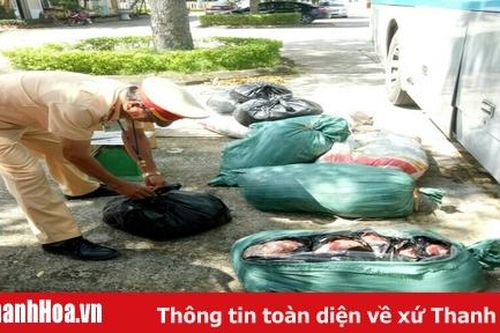 Bắt giữ xe khách vận chuyển thực phẩm không rõ nguồn gốc, bốc mùi ôi thiu