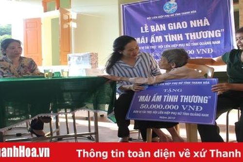 Bàn giao mái ấm tình thương và thăm thân nhân người tử nạn do cháy tàu tại huyện Tĩnh Gia