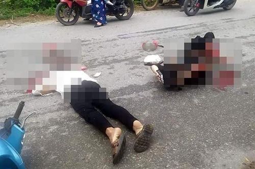 Tông phải chó trên đường, hai vợ chồng bị xe tải cán thương vong
