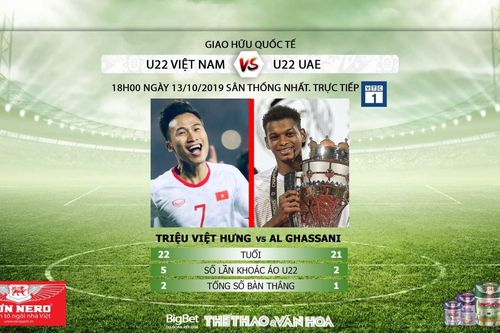 Xem trực tiếp bóng đá: U22 VN vs U22 UAE. VTC1, VTC3, VTV6