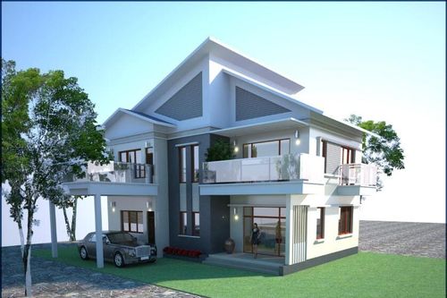 Mẫu nhà 2 tầng ba phòng ngủ chi phí thấp đẹp cuốn hút