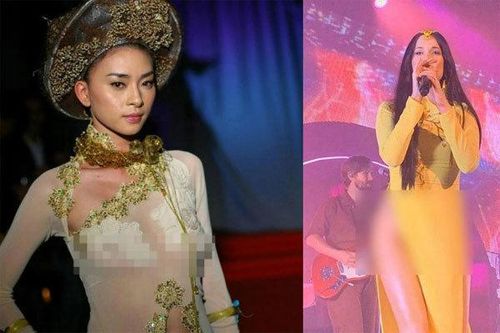 Chê ca sĩ Mỹ, Ngô Thanh Vân bị khui lại ảnh áo dài không nội y