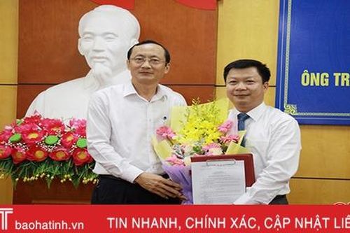 Ông Trần Hữu Khanh nhận nhiệm vụ Phó Giám đốc Sở TN&MT Hà Tĩnh