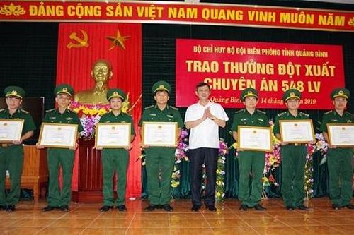 Quảng Bình: Trao thưởng cho Ban chuyên án 548 Lv