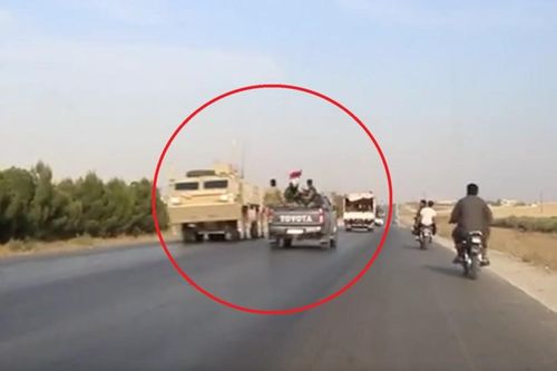 Trên đường rút quân, lính Mỹ gặp ngay quân đội Syria