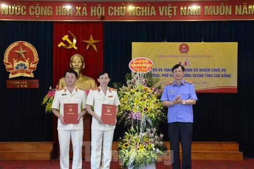 Bổ nhiệm Viện trưởng, viện phó Viện KSND tỉnh Cao Bằng